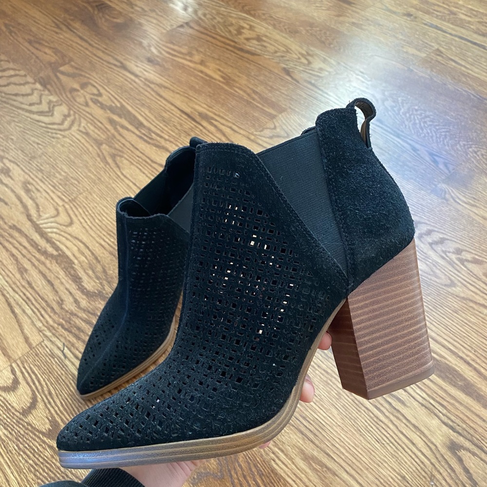 Never worn Marc fisher black suede booties